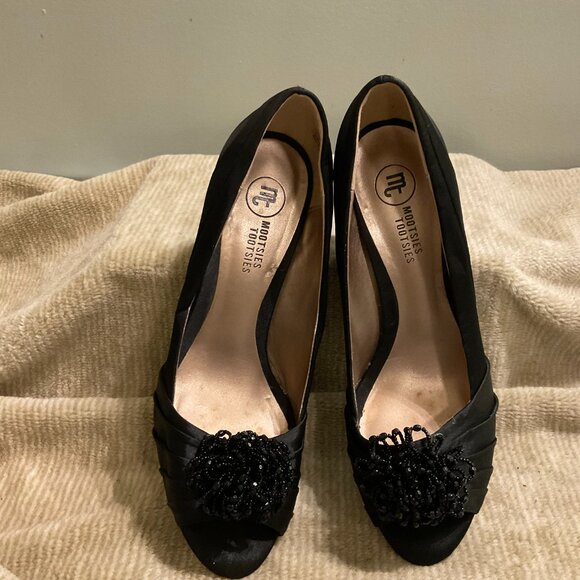 Mootsies Tootsies Dress Heels Formal Open Toe Shoe - Size 9.5 - Picture 2 of 5